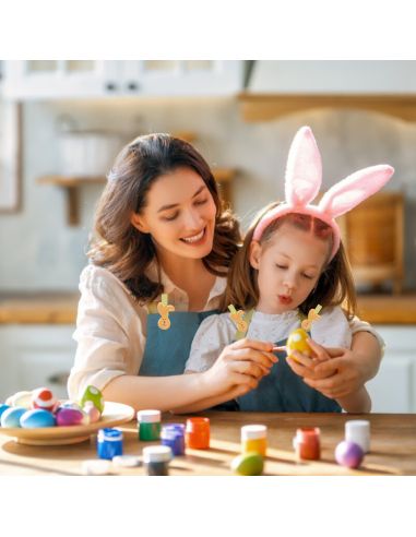 5 CLIPS TETE LAPIN 2,5H4,5CM