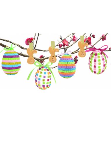 5 CLIPS TETE LAPIN 2,5H4,5CM