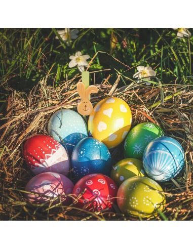 5 CLIPS TETE LAPIN 2,5H4,5CM