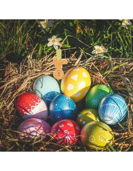 5 CLIPS TETE LAPIN 2,5H4,5CM