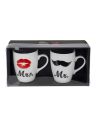 Coffret Mugs "Couples" - Dimensions : 11 x 8 x 10 cm