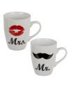 Coffret Mugs "Couples" - Dimensions : 11 x 8 x 10 cm