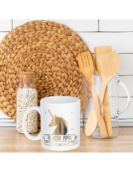 Mug Motif Licorne en céramique - 2 Modèles Disponibles - Dimensions : 11,5 x 8 x 10 cm