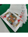 Lot de 2 de Jeux de 54 Cartes Deluxe à Jouer Imperméables - Couleurs : Argentées et Dorées