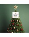 Plaque Murale en Bois Noel "Famille Heureuse" - Dimensions : 20x20x0,6 cm