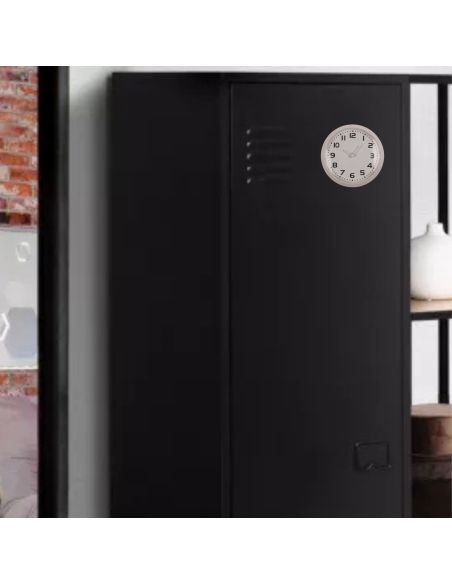 Horloge Ronde Magnétique - Diamètre : 8 cm - Disponible en 3 Couleurs