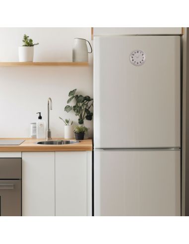 Horloge Ronde Magnétique - Diamètre : 8 cm - Disponible en 3 Couleurs