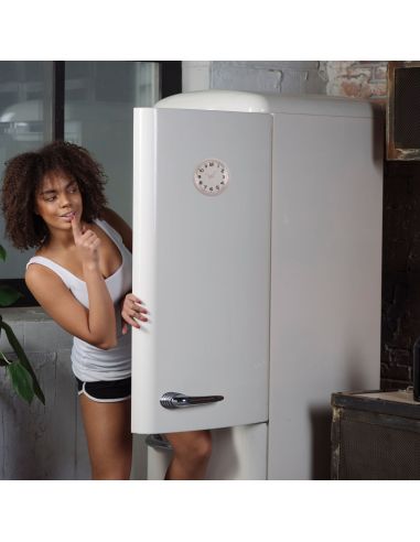 Horloge Ronde Magnétique - Diamètre : 8 cm - Disponible en 3 Couleurs