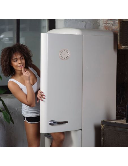 Horloge Ronde Magnétique - Diamètre : 8 cm - Disponible en 3 Couleurs