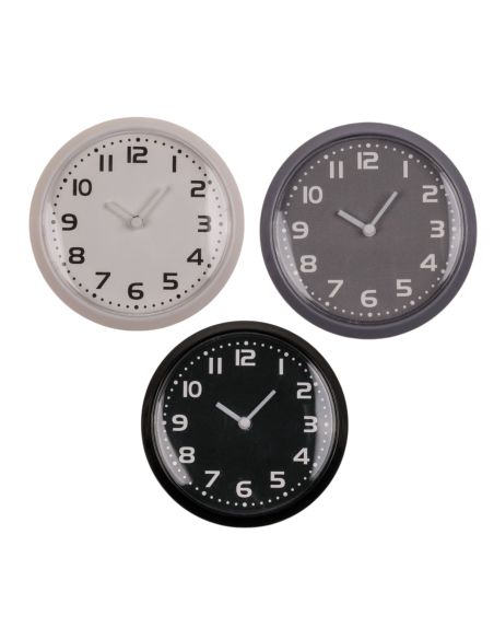 Horloge Ronde Magnétique - Diamètre : 8 cm - Disponible en 3 Couleurs