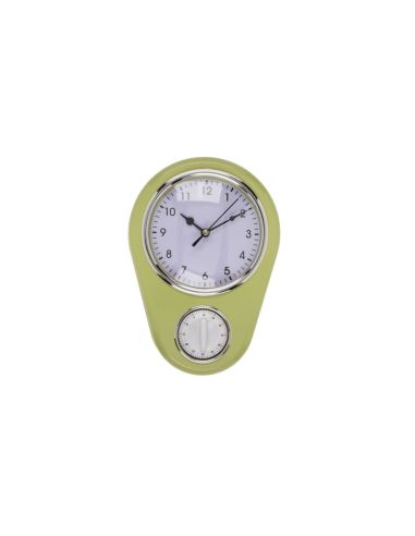 Horloge Murale Vintage avec Minuteur - 4 Couleurs Disponibles