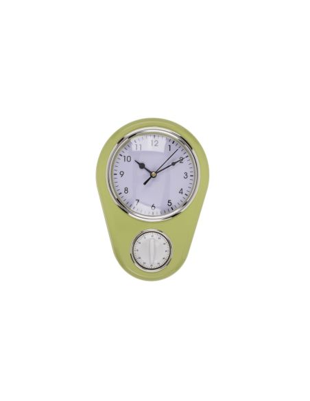 Horloge Murale Vintage avec Minuteur - 4 Couleurs Disponibles