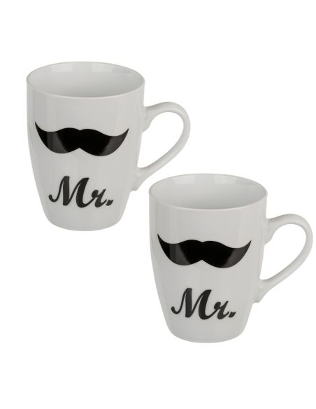 Coffret Mugs "Couples" - Dimensions : 11 x 8 x 10 cm