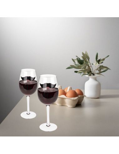 Coffret Verres à Vin "Couples" - Dimensions :  7 x 7 x 22,5 cm - 430ml