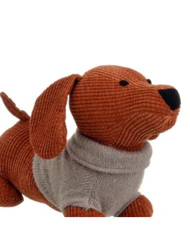 Cale Porte Chien avec Pull en Velours - 2 modèles Disponibles - Dimensions : 36 x 13 x 21 cm