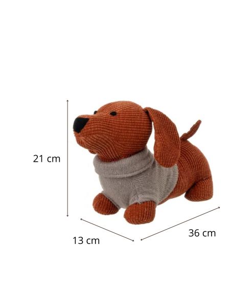 Cale Porte Chien avec Pull en Velours - 2 modèles Disponibles - Dimensions : 36 x 13 x 21 cm