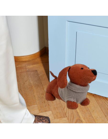 Cale Porte Chien avec Pull en Velours - 2 modèles Disponibles - Dimensions : 36 x 13 x 21 cm