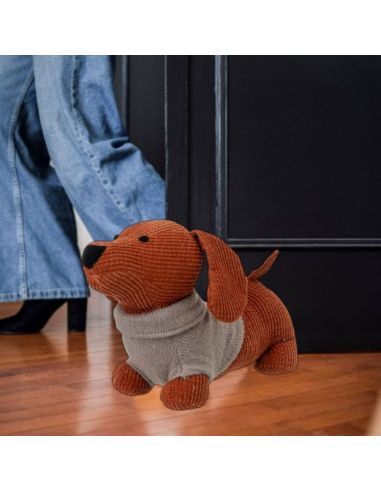 Cale Porte Chien avec Pull en Velours - 2 modèles Disponibles - Dimensions : 36 x 13 x 21 cm