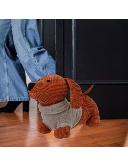 Cale Porte Chien avec Pull en Velours - 2 modèles Disponibles - Dimensions : 36 x 13 x 21 cm