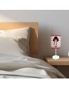 Lampe de Chevet Chat Chapeau Pois Rouges - Dimensions : 32 x 12 cm