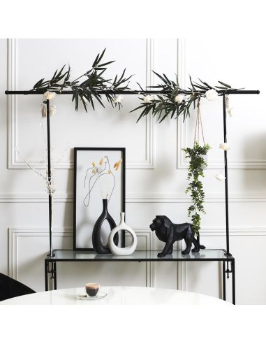 Barre Déco de Table Ajustable en Métal - Dimensions : L.139 à 250 x H.90 cm