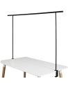 Barre Déco de Table Ajustable en Métal - Dimensions : L.139 à 250 x H.90 cm
