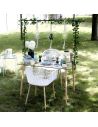 Barre Déco de Table Ajustable en Métal - Dimensions : L.139 à 250 x H.90 cm