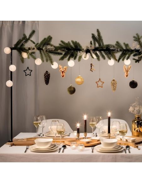 Barre Déco de Table Ajustable en Métal - Dimensions : L.139 à 250 x H.90 cm