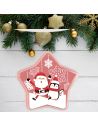 Boite de Rangement en Plastique en Forme d'Etoile "Noël" - Dimensions : 8 x 19 cm - 2 modèles Disponibles