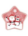 Boite de Rangement en Plastique en Forme d'Etoile "Noël" - Dimensions : 8 x 19 cm - 2 modèles Disponibles