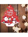 Boite de Rangement en Plastique en Forme de Sapin "Noël" - Dimensions : 33,5 x 23 x 10 cm - 2 modèles Disponibles