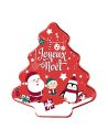 Boite de Rangement en Plastique en Forme de Sapin "Noël" - Dimensions : 33,5 x 23 x 10 cm - 2 modèles Disponibles