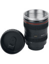 Mug Objectif d'Appareil Photo Thermos - Dimensions :  8 x 14 cm