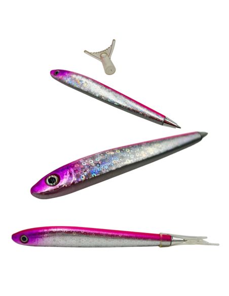 Accessoires de Bureau / Stylo à Bille Poisson / Modèle Aléatoire / Dimensions : 14 x 1 cm
