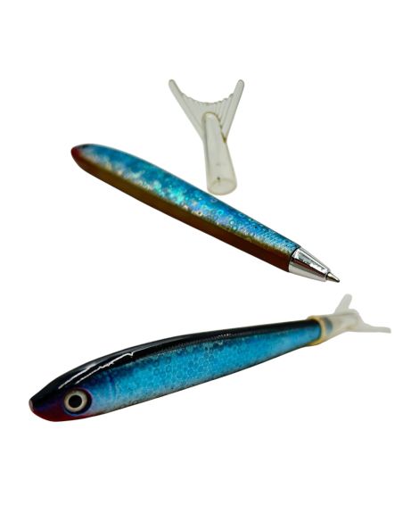 Accessoires de Bureau / Stylo à Bille Poisson / Modèle Aléatoire / Dimensions : 14 x 1 cm