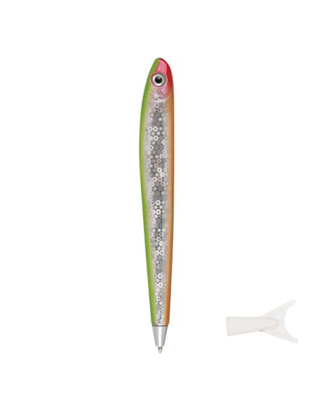 Accessoires de Bureau / Stylo à Bille Poisson / Modèle Aléatoire / Dimensions : 14 x 1 cm
