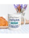 Mug "Meilleur Parrain de tout L'univers" - Dimensions : 11,5 x 8 x 9,7 cm