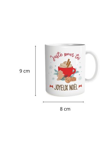MUG "JOYEUX NOEL -JUSTE POUR TOI"