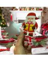 Lot de 20 Confettis Géants Recto-verso Pères Noël et Etoiles Argentées