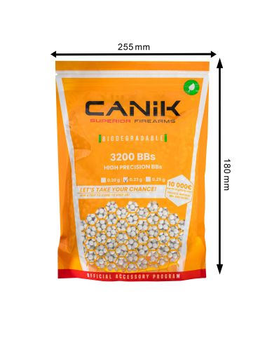 Sachet 0.23g Bio de 3200 billes airsoft (Cybergun)