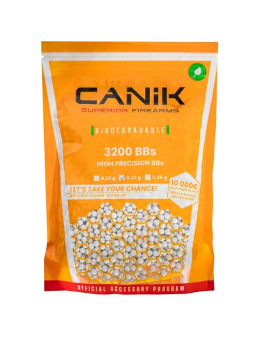 Sachet 0.23g Bio de 3200 billes airsoft (Cybergun)