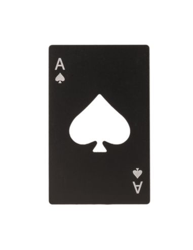 Ouvre-bouteille en Métal Carte AS - 2 Couleurs Disponibles : Argenté ou Noir 