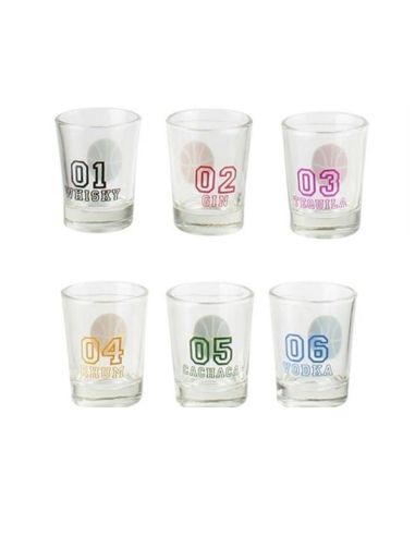 Jeu à Boire "basket" - Contient 6 Verres à Shot - Dimensions : 24 x 31 x 22,5 cm