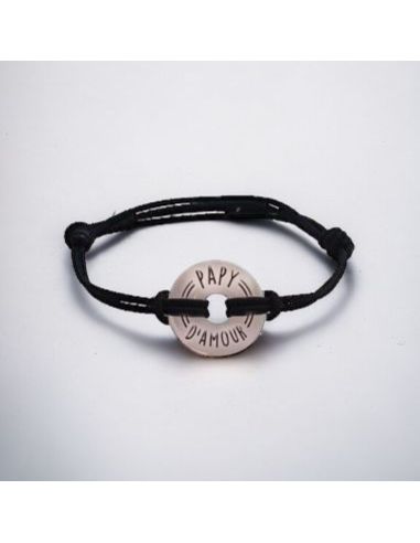 Bracelet Homme "Papy d'Amour" - Taille Unique