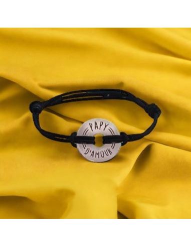 Bracelet Homme "Papy d'Amour" - Taille Unique