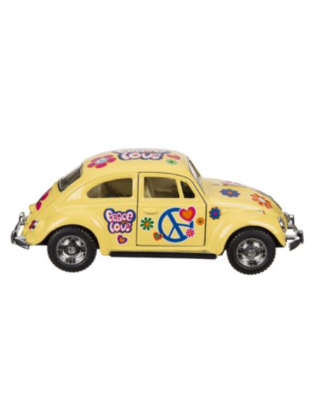 Voiture Maquette Echelle 1/32 en Métal à Friction VW Beetle 1967 - 4 Couleurs Disponibles 