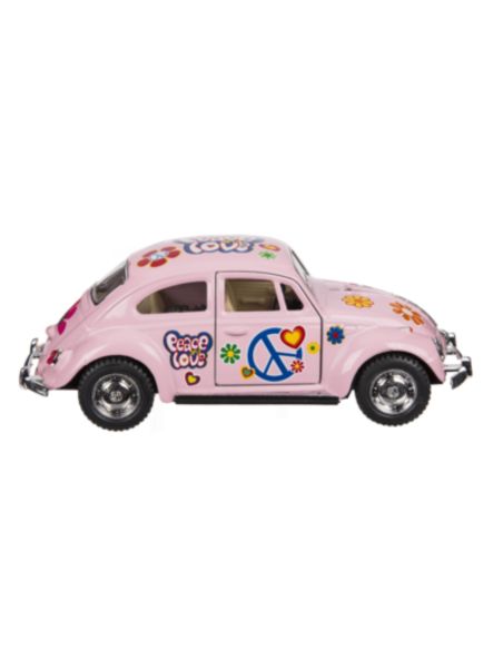 Voiture Maquette Echelle 1/32 en Métal à Friction VW Beetle 1967 - 4 Couleurs Disponibles 