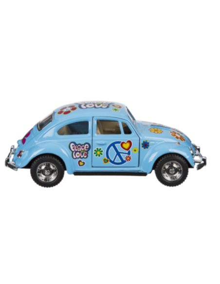 Voiture Maquette Echelle 1/32 en Métal à Friction VW Beetle 1967 - 4 Couleurs Disponibles 