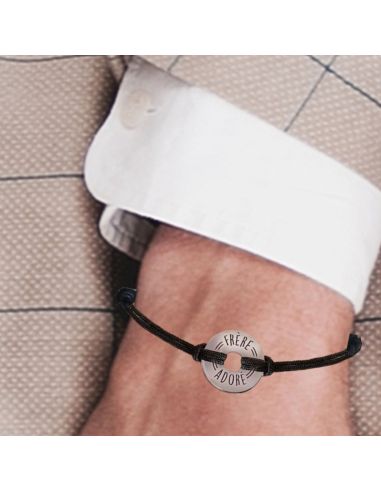 Bracelet Homme "Frère Adoré" - Taille Unique