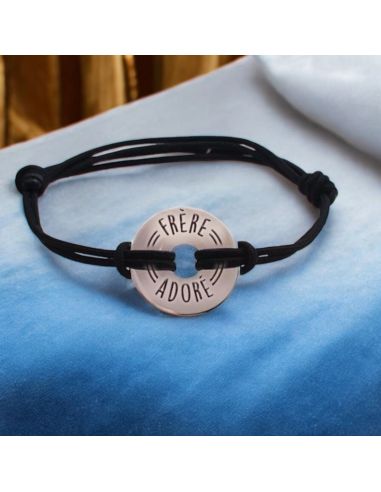 Bracelet Homme "Frère Adoré" - Taille Unique